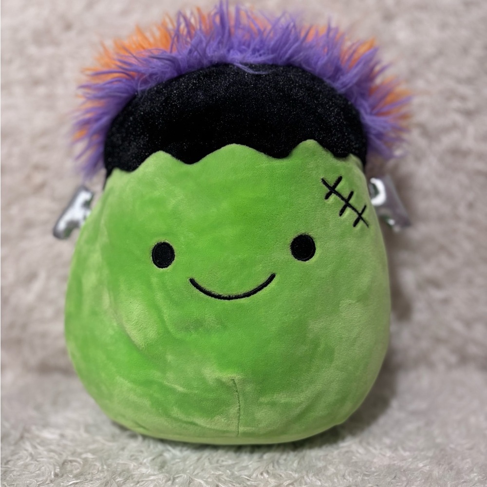 Squishmallows Frankie Frankenstein Plush Green with Hair 8"